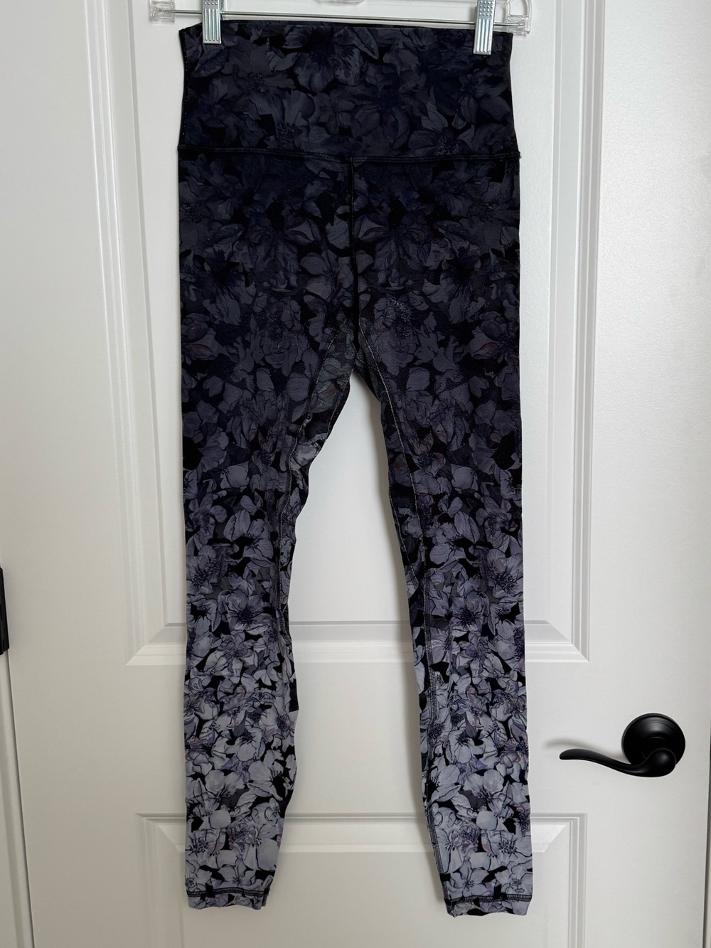 lululemon athletica Women's Floral Ombre Leggings - Black & Gray